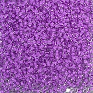 Bright glossy violet seed beads