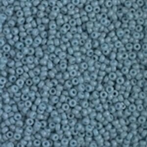 Matte powder blue round seed beads