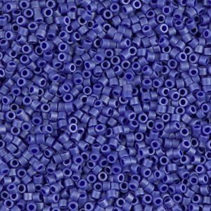 Close-up of numerous small purple beads arranged together.