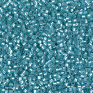 Tiny translucent blue beads scattered closely together.