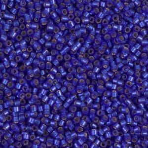 Cobalt cylinder beads with metallic inner cores