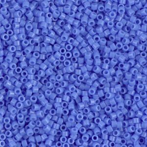 Close-up of numerous tiny blue beads scattered densely.