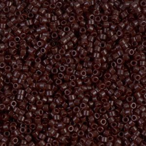 Close-up of small, dark red beads densely packed together.