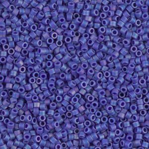 Close-up of numerous small, round purple beads.