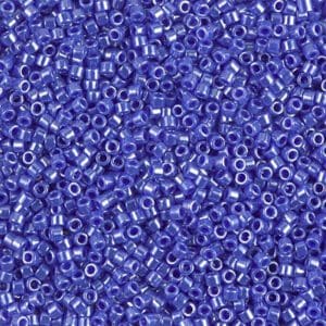 Shimmery periwinkle Delica seed beads