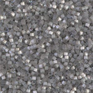 Close-up of many small, transparent plastic pellets.