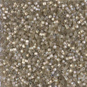 Close-up of small translucent beads with a reflective surface.