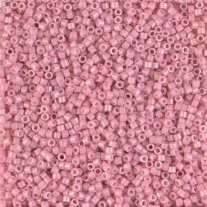 Close-up of small pink beads densely packed together.