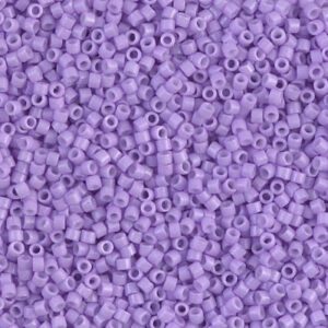Close-up of small purple beads densely packed together.