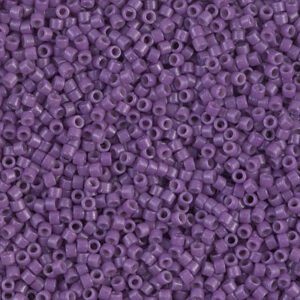 Close-up of numerous small purple plastic beads.