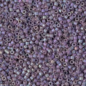 Close-up of small purple beads densely packed together.