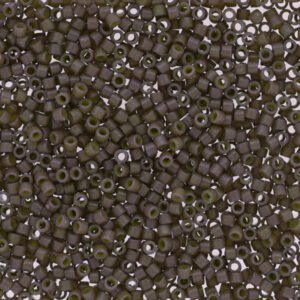 Close-up of small, round, brown beads.