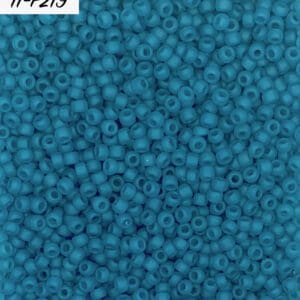 Close-up of small, round blue beads densely packed together.