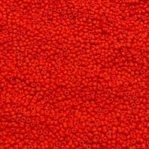 Close-up of vibrant red beads clustered together.